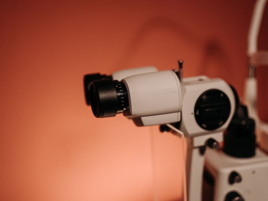 Ophthalmology equipment used during a comprehensive eye screening