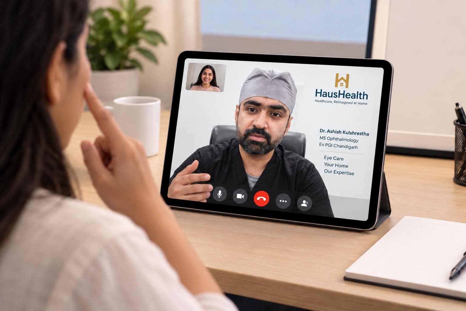 Home eyecare consultation