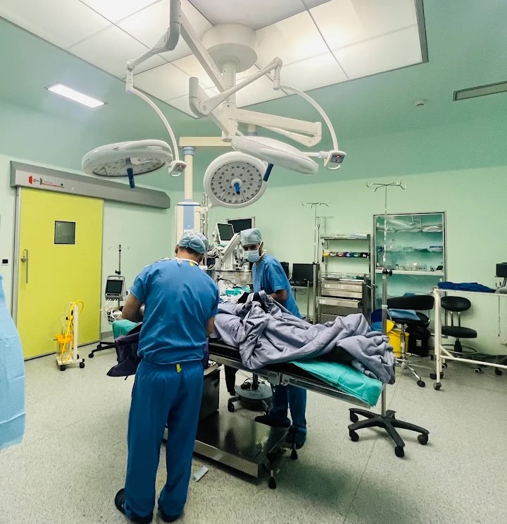 Examination room at New Chandigarh Eye Hospital
